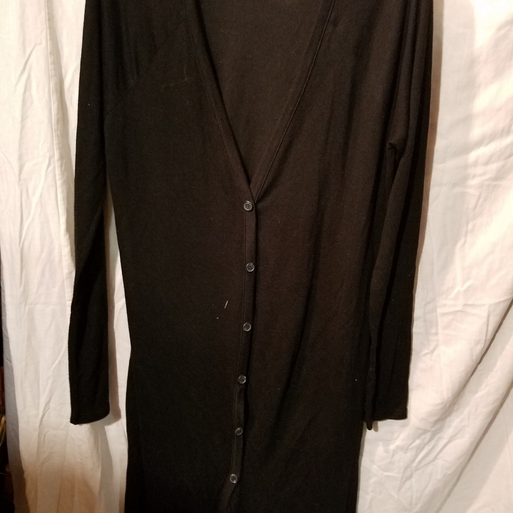 Black cardigan